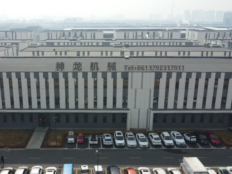 A modern industrial facility that manufactures construction equipment.